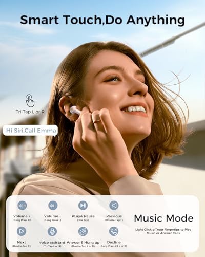 Revolutionary Bluetooth 5.4 Wireless Earbuds – Immersive Surround Sound with 48-Hour Playtime, IPX7 Waterproof for Ultimate Sports Performance, Tap-Control for Effortless Use, LED Display Charging Case – Perfectly Compatible with i Phone & Android Devices