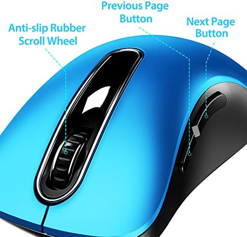 Upgrade Your Workflow with the Memzuoix 2.4 G Wireless Mouse – Ergonomic and Portable 1400 DPI USB Mouse for Laptop, PC & Desktop | 5 Customizable Buttons for Ultimate Control | Ideal for Professionals and Casual Users Alike
