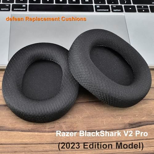 Upgrade Your Razer Black Shark V2 Pro 2023 Edition Gaming Headset with Premium Defean Ear Cushions – Unmatched Comfort and Sound Isolation for Extended Gaming Sessions – Perfect Fit for 2023 Model – Transform Your Audio Experience Today