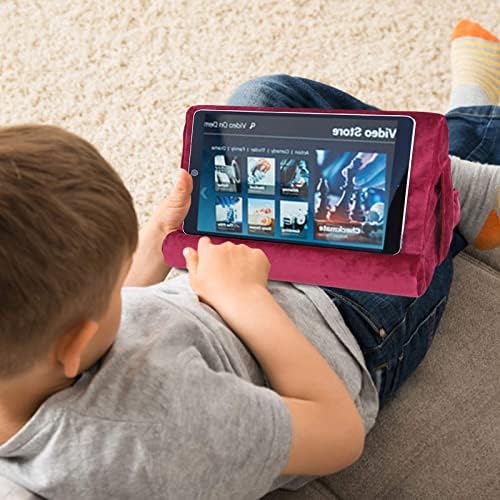 Ultimate Comfort Multi-Angle Tablet Holder and Phone Stand Set – Lightweight and Sturdy Design with Storage Pocket – Ergonomic Cushion for Enhanced Stability and Versatile Use – Modern Black and Light Green Aesthetic for Stylish Workspaces and On-the-Go Convenience