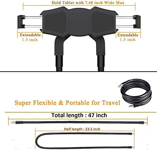 Revolutionary Adjustable Gooseneck Phone Holder – Versatile 360-Degree Multi-Angle Stand for Effortless Hands-Free Use of Smartphones, Tablets, and E-Readers – Ideal for Streaming, Video Calls, and Reading Anytime – Lightweight and Portable Design for Ultimate Convenience – Universal Compatibility with i Phone, Samsung, i Pad, Kindle, and More – Enhance Your Productivity and Comfort Across All Settings