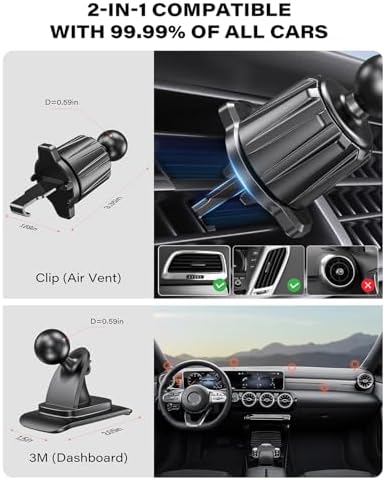 Revolutionize Your Drive with the APPS2 Qi2 15 W Mag Safe Car Mount Charger – A Premium Magnetic Phone Holder for i Phone 16 Series and Earlier, Fast Wireless Charging for Enhanced Safety & Convenience, Versatile Air Vent/Dashboard Installation, Elegant Black Design