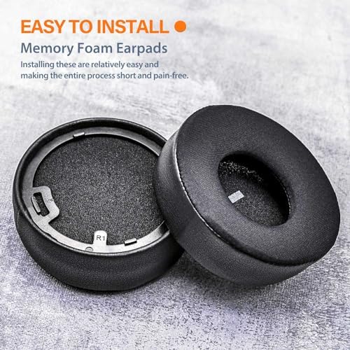 Upgrade Your Jabra REVO Headphones with TRANSTEK Premium Memory Foam Earpads – Luxurious Hybrid Velour for Ultimate Comfort, Effortless Installation, and Exceptional Sound Isolation for Audiophiles and Casual Listeners