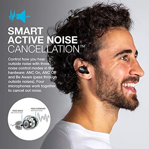 JLab JBuds Air ANC True Wireless Bluetooth Earbuds – Black | Superior Active Noise Canceling, Low Latency Movie Mode, Sweat-Resistant IP55 Design, Dual Connect Convenience, Customizable 3 EQ Sound Settings for Ultimate Audio Experience