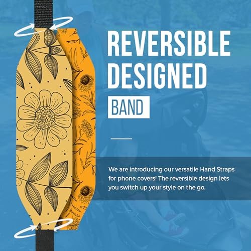 Customizable Reversible Phone Grip Strap – Pack of 2 Anti-Slip Finger Holders for Secure Mobile Handling, Wireless Charging Compatibility, and Detachable Design for Enhanced i Phone Use and Comfort, Elevate Your Style and Functionality