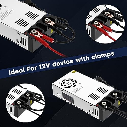 IMAYCC 600 W Adjustable AC to DC Converter – Efficient 110 V to 12 V Power Supply for Electronics and Automotive Applications, 50 A Output, Enhanced Safety Features, Compact Design for Easy Installation and Portability