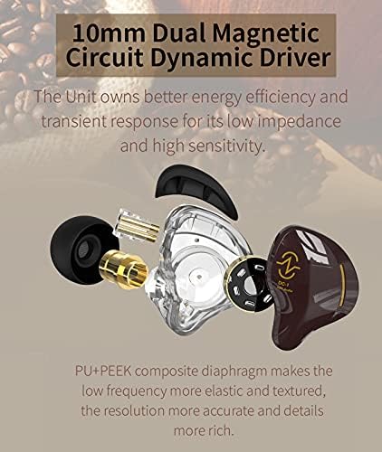 Unleash Your Sound Potential with CCZ Coffee Bean Wired Earbuds – Premium In-Ear Monitors for Musicians and Fitness Enthusiasts, Featuring Hi-Fi Bass and Patented Comfort Eartips – Perfect for Stage Performances, Workouts, and Everyday Listening – Lightweight, Durable Design for Unmatched Audio Quality in Any Setting