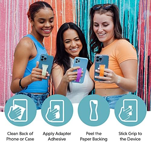 Upgrade Your Smartphone Handling with LOVEHANDLE PRO Premium Phone Grip – Vibrant Daisy Print – Multi-Functional Silicone Strap, Magnetic Mount & Kickstand for Effortless Device Management and Hands-Free Viewing Experience – Ideal for Stylish Mobile Use