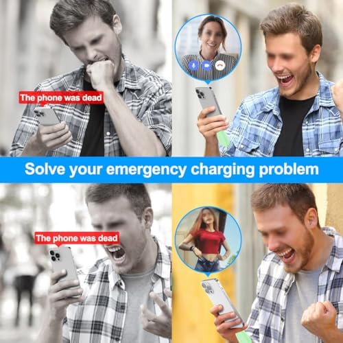 Compact Keychain Portable Charger – 2200 m Ah Emergency Power Bank for i Phone 14/13/12/11/XS/XR/8/7/6 Series – Ultra-Lightweight Fast Charging Battery Pack with Pass-Through Function and Multi-Protection Features – Ideal for On-the-Go Power Backup – White