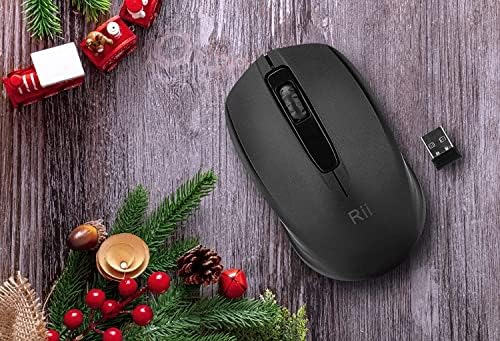 Upgrade Your Computing Experience with Rii 10-Pack Wireless Mouse – Effortless 2.4 GHz Connectivity for PC & Laptop, Ergonomically Designed for Comfort, Portable USB Dongle Included, Perfect for Home, Office, and School Use – Reliable High-Precision Optical Mice in Sleek Black Finish