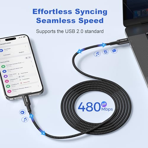 Basesailor iPad Mini 7 Charger Cable 10FT,USB C to USB C Cord 100W with USB Adapter,Fast Power Delivery Charging Cord for Apple iPhone 16 15 Pro Max Plus,iPad 10th Air 4th 5th Generation,AirPods 4,S24 – Enhanced Compatibility and Speed