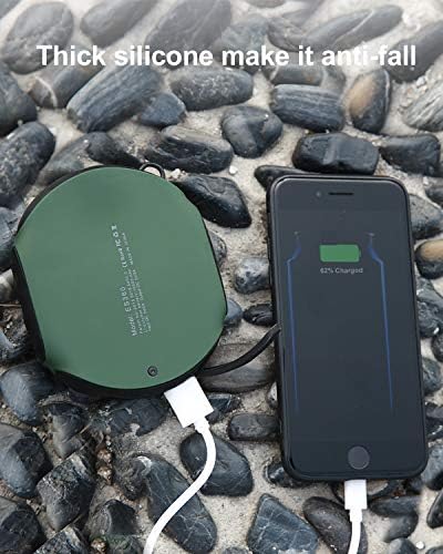 Rugged 10000 m Ah Waterproof Power Bank – High-Speed Outdoor Charger with Built-in Compass and Flashlight for Ultimate Adventure Readiness – Compatible with i Phone, Android, i Pad, Galaxy Devices – Perfect for Hiking, Camping, and Travel