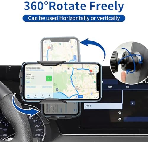 Hyundai Palisade 2020-2024 Phone Mount – Ultimate Anti-Shake Car Phone Holder with 360-Degree Rotation for All Smartphones – Secure Navigation and Hands-Free Convenience for Safer Driving