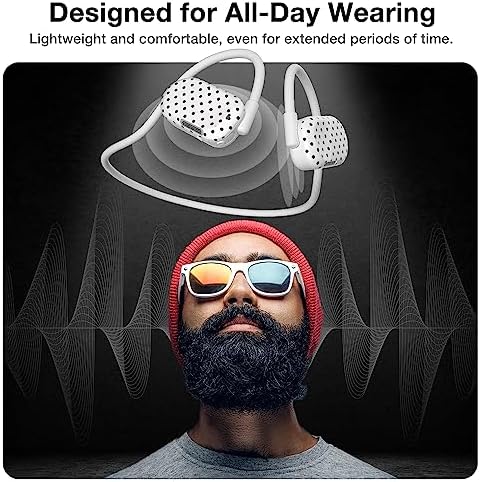 Purity Air Open Ear Headphones – Advanced True Air Conduction Wireless Bluetooth Earbuds with Dual Mic for Clear Calls – Ergonomic, Sweat-Resistant Design for Active Lifestyles – Compatible with i Phone & Android – Ultimate Comfort and Audio Awareness