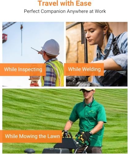 Transform Your Listening Experience with Home Spot Wireless Neckband Headphones – OSHA-Compliant Noise Isolation with Qualcomm apt X HD, 27 d B NRR, and CVC Microphone for Clear Communication – 20-Hour Battery Life and Ergonomically Designed Blue and Orange Earbuds for Comfort and Style