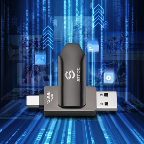 Effortless Memory Preservation: 128 GB Photo-Stick USB Flash Drive for All Devices | Auto Backup Tool for i Phone, Android & More | Secure Photo & Video Storage with High-Speed Transfer | Compact, Reliable Thumb Drive for Easy Access to Your Cherished Moments