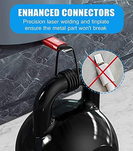 sweguard 3.1 A Fast Charging USB Type C Cable – 2 Pack 6.6 ft Nylon Braided Charger for Samsung Galaxy, LG, Moto, PS5 – Durable, Tangle-Free, High-Speed Data Sync – Ultimate Compatibility and Convenience in Pink