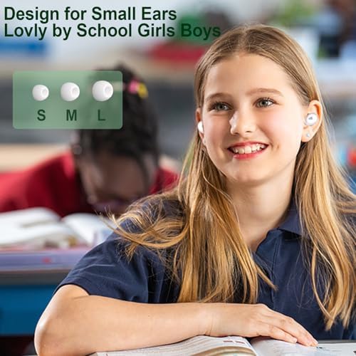 Panda-Themed Kids Bluetooth 5.3 Wireless Earbuds – Lightweight, IPX6 Waterproof, and 85 d B Volume Limiting for Safe Listening – Built-in Mic for Hands-Free Calls, Perfect for School, Travel, and Play – Durable Noise Cancelling Design for Young Audio Enthusiasts