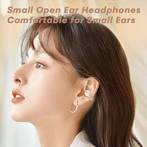 Revolutionary Wireless Open Ear Bone Conduction Headphones – Bluetooth Clip-On Design for Active Lifestyles – Ideal for Running, Cycling, and Workouts – Sweat-Resistant with Built-In Microphone and Secure Earhooks – Experience Clear Audio While Staying Aware of Your Surroundings – Long Battery Life and Enhanced Device Compatibility for Ultimate Freedom