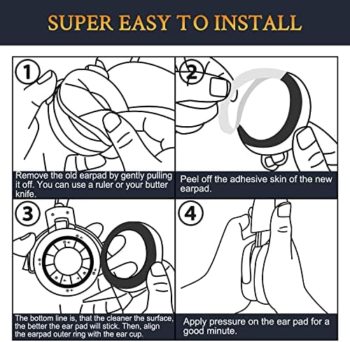 Upgrade Your Sound Experience with SOULWIT Replacement Earpads for Sony WHXB700/WH XB700 Wireless Extra Bass Headphones – Premium Noise Isolation Cushions in Soft Protein Leather for Ultimate Comfort and Durability, Effortless Installation & Enhanced Compatibility, Sleek Black Design