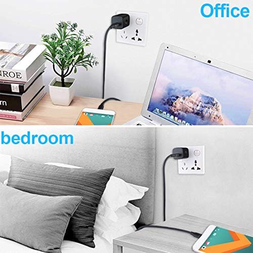 Compact Travel Wall Charger Cube – 3 Pack Single Port USB Power Adapter for Fast Charging – Compatible with Samsung Galaxy S24/S23, Note 20/10, Moto G7/G6, LG Stylo 6/5/4 – Efficient and Reliable Power Solution for On-the-Go Charging