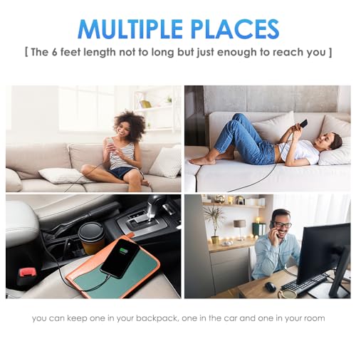 Fast Charging Nylon Braided i Phone Charger Cable – 3-Pack, 3 FT MFi Certified Lightning Cords for i Phone 14/13/12/11 Pro Max/XR/XS/X/8/7/Plus/6 S, i Pad, i Pod, and Air Pods – Enhanced Durability and Compatibility for Optimal Performance