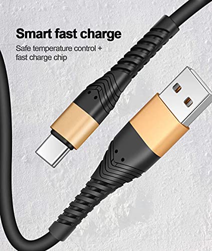 Icseio 1 ft USB Type C Cable – 2 Pack Fast Charging USB A to USB-C Cord for Enhanced Device Compatibility and Durability – Perfect for On-the-Go Power Solutions