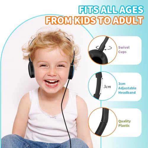 Classroom Essential 30-Pack Multi-Color Headphones: Durable, Comfortable, and Versatile Earphones for Students, Teens, and Adults – Perfect for Learning, Group Activities, and Enhanced Device Compatibility