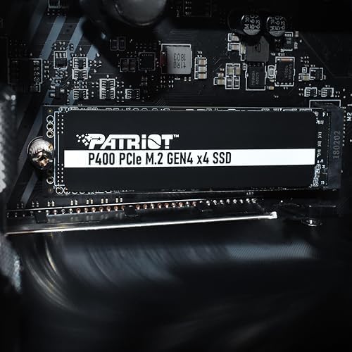 Patriot Memory P400 Lite 500 GB M.2 PCIe Gen 4 SSD – Ultimate High-Speed NVMe Storage for Gaming and Content Creation – Reliable Performance with Enhanced Thermal Management and 3-Year Warranty – Upgrade Your System Now!
