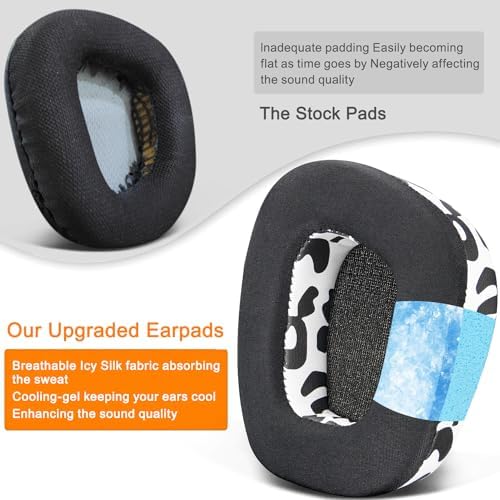 Upgrade Your Gaming Experience with SOULWIT Snow Leopard Cooling-Gel Earpads for Turtle Beach Stealth 600 Gen 2/3 & 500 XB Wireless Headsets – Exceptional Noise Isolation & Unmatched Comfort for Extended Play Sessions