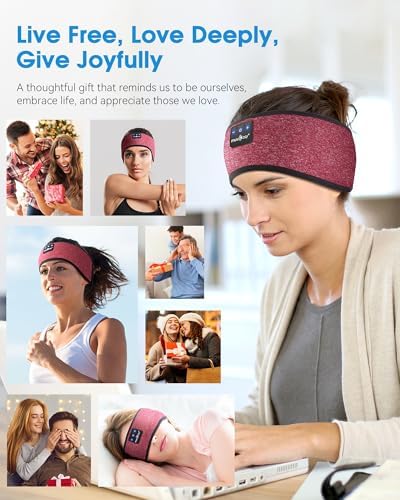 MUSICOZY Bluetooth 5.4 Sleep Headband Headphones – Ultimate Wireless Comfort for Sleep, Workouts, and Travel – The Perfect Gift for Active Lifestyles with Rapid Pairing and Sweatproof Design