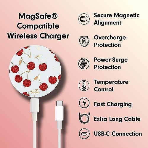 Sonix x Sanrio Hello Kitty & Care Bears Magnetic Mag Safe Charger for i Phone 12-16 Series | 6.5 ft USB-C Fast Wireless Charging Cable | Stylish, Playful, and Efficient Power Solution for Your Device