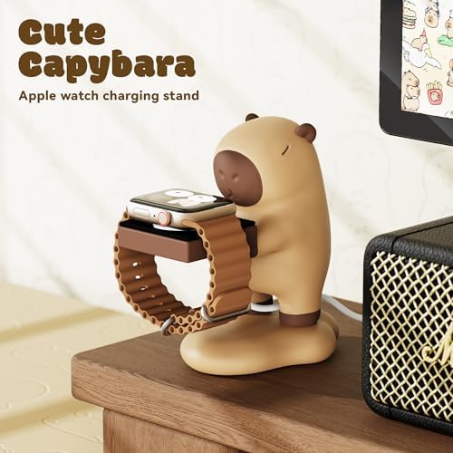 Capybara-Inspired Apple Watch Charging Stand – Whimsical Dock for Ultra2, SE2 & All Series – Fast Charging Solution with Adorable Aesthetic for Home & Office – Sturdy, Compact Design for Effortless Use & Charming Décor