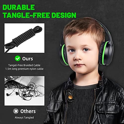 U2 Kids’ Lightweight Wired Headphones in Stylish Pink – Comfortable On-Ear Design Perfect for School, Travel, and Home | Durable, Easy-to-Use Headphones Compatible with i Pads, Tablets, and Laptops | Ideal for Young Girls and Students Seeking Engaging Audio Experience