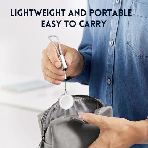 Misxi 2-in-1 Portable Magnetic Wireless Charger for Apple Watch – Fast USB-C Charging, Sleek Design for Effortless Travel, Compatible with Series 2-10, SE, Ultra Models to Keep Your Smartwatch Powered Anywhere