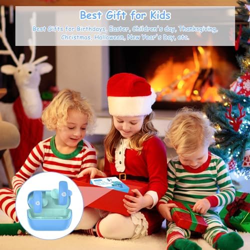 BANIGIPA Kids Bluetooth 5.4 Open Ear True Wireless Earbuds – Ultra-Lightweight Headphones with Safe 85 d B Volume Control for Young Listeners – Perfectly Designed for School, Travel & Clear Communication with Built-in Mic