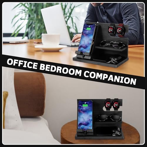 Premium 3-in-1 Wooden Charging Stand for i Phone 16/15/14/13/12 & Apple Watch – Ultimate Nightstand Organizer for Men – Ideal Gift for Dad, Husband, Boyfriend, or Son – Enhanced Speed & Compatibility with Air Pods – Perfect for Father’s Day, Anniversaries & Holidays – Stylish & Functional i Phone Charger Station for All Apple Devices – A Must-Have Tech Accessory for the Modern Man – Elevate Your Gifting with This Unique Natural Wood Design – Effortlessly Charge Your i Phone, Apple Watch, and Air Pods in One Sleek Station – Standby Mode Convenience Meets Aesthetic Appeal – Perfect for Home or Office Use – Impress Your Loved Ones with a Thoughtful and Practical Gift that Combines Style and Utility – The Go-To Choice for Apple Enthusiasts Seeking Quality & Performance in Charging Solutions.
