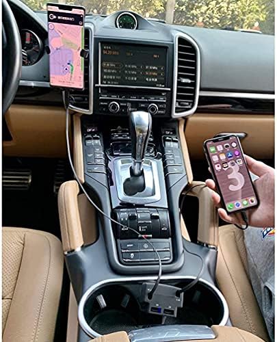 Effortless Charging on the Go: Advanced Retractable Car Charger with Dual USB Ports, Fast 3.1 A Power, and 3 ft Tangle-Free Cables for i Phone & Android Devices – Ultimate Car Accessory for Seamless Connectivity and Safety