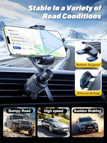 Universal Car Vent Phone Mount – Effortless Hands-Free Smartphone Holder for All Devices | Secure Clip Design Ensures Stability While Keeping Air Vents Clear | Quick Installation & Sleek Look for i Phone, Samsung, and More | Elevate Your Driving Experience with Safe Navigation and Comfort