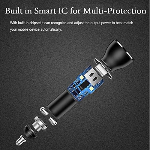 Huawei Supercharge Car Charger with USB Type C Cable – 9 V/2 A Fast Charging Adapter for P40, P30, P20 Pro, Mate 30/20/10/9 – Compact Design with LED Display for Real-Time Charging Status – Ultimate On-the-Go Power Solution