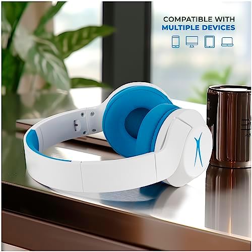 Altec Lansing Kid-Safe Wireless Headphones – Active Noise Cancellation for Children Aged 7+, 85 d B Volume Limiting, 15-Hour Battery Life, Ergonomic Foldable Design for Ultimate Comfort and Safety in Music, Movies, and Gaming