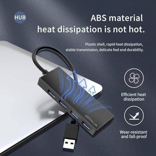 Unlock Seamless Device Connectivity with Our Compact 2 ft USB 3.0 Hub & Multiport Splitter – High-Speed Adapter for Laptops, PCs, i Macs & More – Effortlessly Connect Multiple Devices for Enhanced Productivity on the Go!