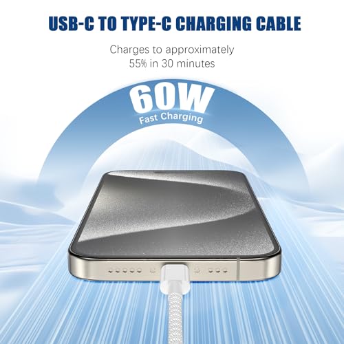 iPhone 16 15 USB C Charger Cable 10ft, Long Fast Charge Type C to C Charging Cord Wire for Apple iPhone 16 Pro Max/16 Pro/15 Plus/15 Pro Max,iPad Pro 12.9/11 inch/Mini/Air 5/4th,MacBook,Samsung-Black – Enhanced Compatibility and Speed