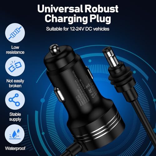 High-Performance 3 in 1 Starlink Mini Car Charger Adapter with Digital Display – 12 V-24 V Compatibility, 10 FT Power Cable, USB-C PD 30 W & USB A 18 W Ports for Rapid Charging in Cars and Trucks – Ultimate Travel Companion for All Devices