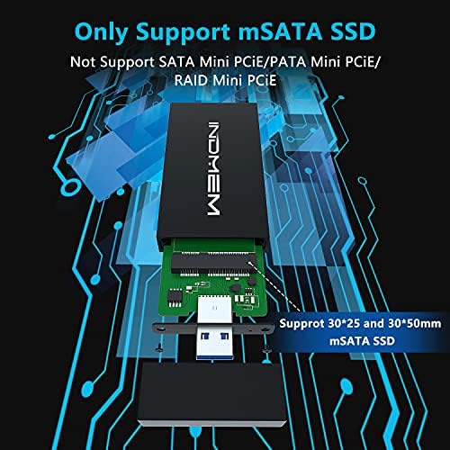 Transform Your m SATA SSD into a High-Speed Portable Storage Solution with USB 3.0 Enclosure – Tool-Free, Compact Design for 30 x30 mm & 50 x30 mm Drives, Effortless Data Transfer and Enhanced Compatibility for Professionals and Everyday Users