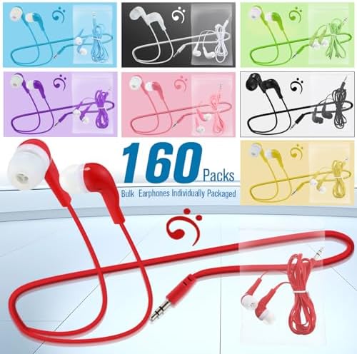 Discover the Konohan 160-Pack Classroom Wired Earbuds, the ultimate audio solution tailored for educational settings. Each pack includes 160 individually bagged multicolor headphones, perfect for easy distribution in classrooms, libraries, and study groups. Designed with students in mind, these lightweight and durable wired earphones provide seamless compatibility across various devices, ensuring an engaging and distraction-free learning experience. With eight vibrant colors, students can effortlessly identify their own pair while adding a splash of fun to their studies. Ideal for online learning and collaborative activities, the secure fit and superior sound quality enhance focus and immersion. Elevate your classroom environment with these reliable, high-performance earbuds, built to withstand daily use and foster a productive learning atmosphere.