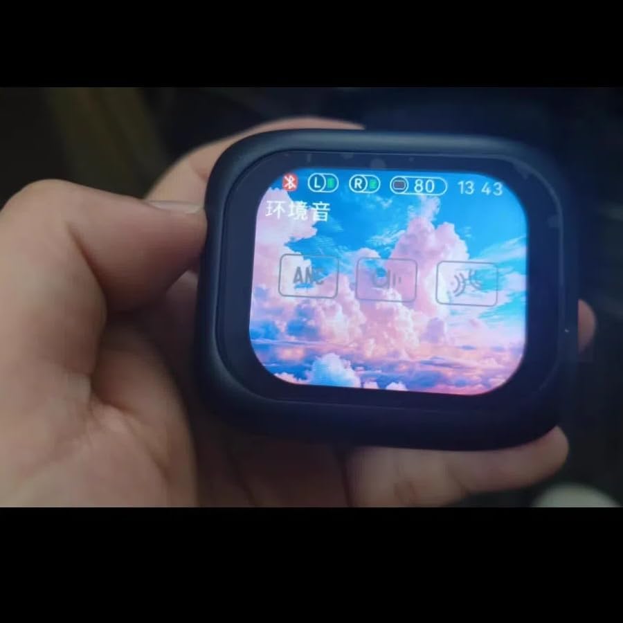 Advanced Multilingual Translation Earbuds with Noise Cancellation – Smart Touch Screen Wireless Bluetooth Headphones for Effortless Communication and Long-lasting Battery Life