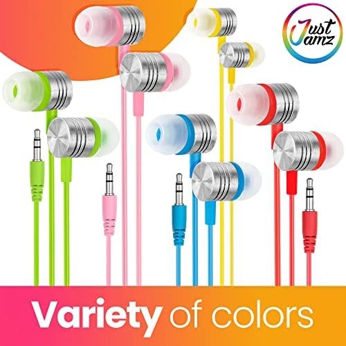 Affordable 10-Pack Wired Earbuds for Classrooms and Educational Use – Reliable 3.5 mm Jack Headphones for Students, Teachers, and Libraries – Tangle-Free Design for Enhanced Comfort and Versatile Applications – Budget-Friendly Audio Solution for Group Settings