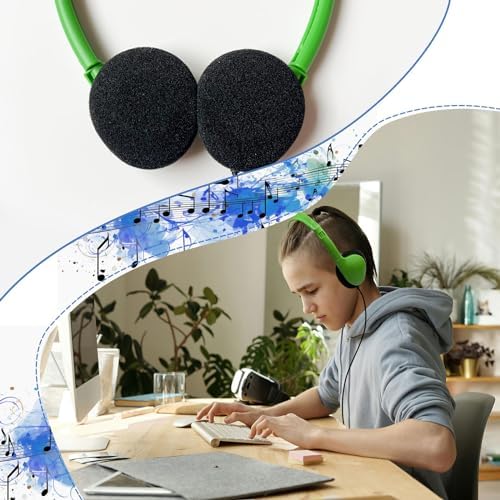 Classroom-Ready Adjustable Headphones for Kids – 20-Pack Bulk Set with 3.5 mm Jack in Fun Colors – Lightweight, Comfortable, and Durable Earphones for Enhanced Learning in Schools and Libraries