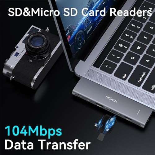 Maximize Productivity with Our 8-in-1 USB C Docking Station: Dual Display Port Multi-Monitor Adapter for Seamless Connectivity, Featuring HDMI, VGA, 2 USB A Ports, Fast USB C 2.0, and PD Charging – Perfect for Dell, HP, and Lenovo Laptops!